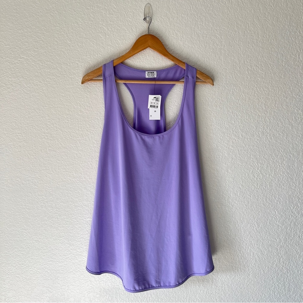 NWT Body Cotton On Curve Active Training Purple Racerback Tank Top Size 20